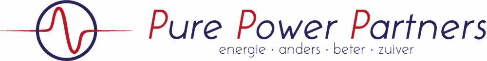 Logo van Pure Power Partners met beeldmerk en slogan.